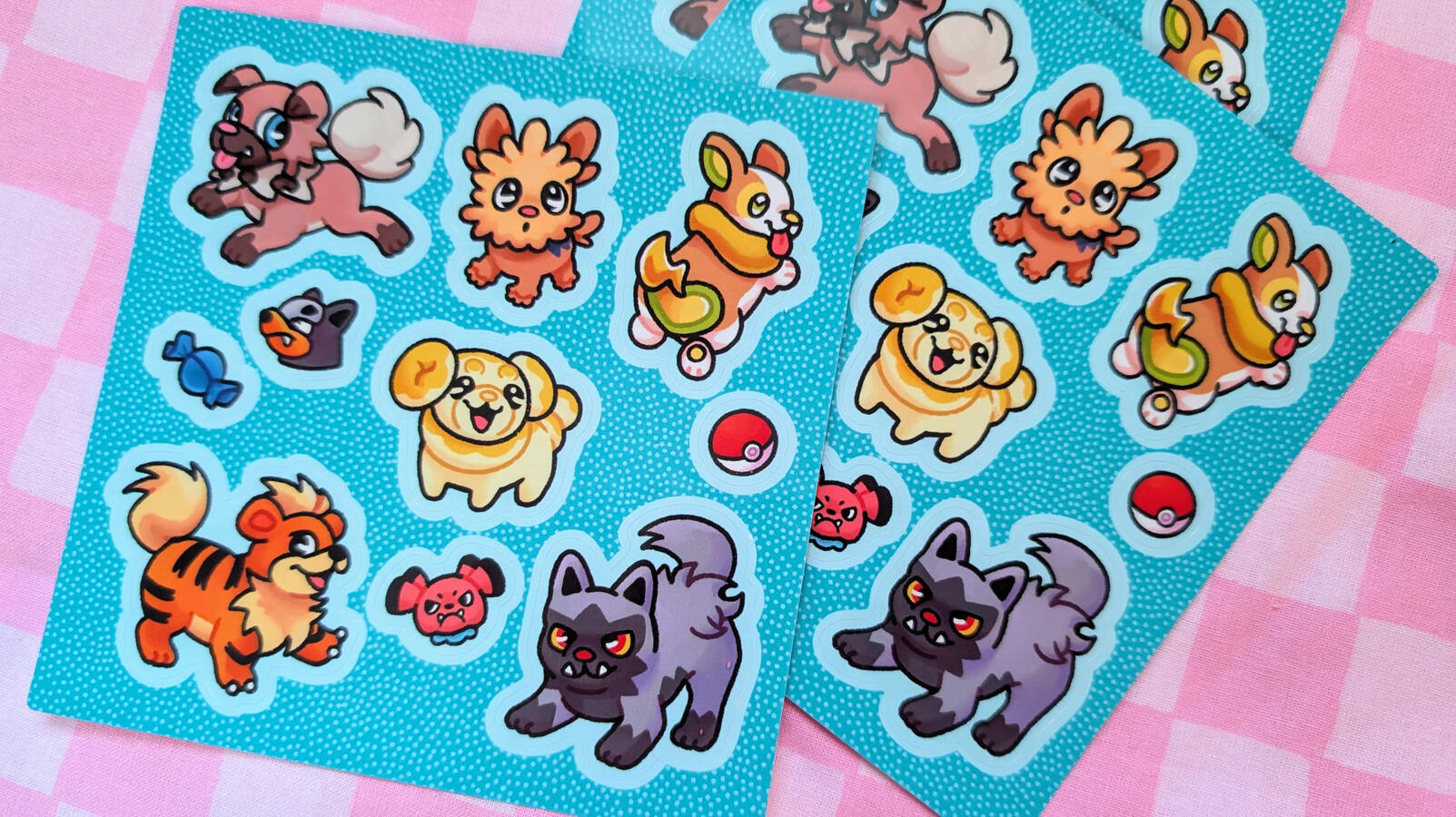 Pokepups Sticker Sheets Pokepups Sticker Sheets
