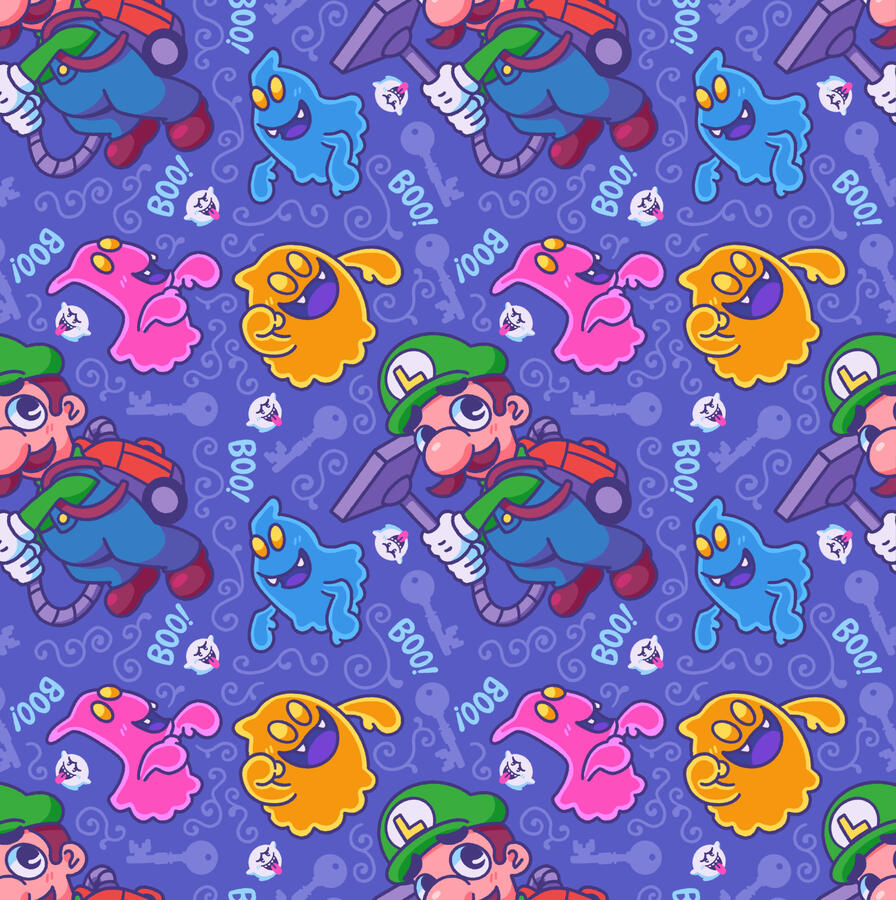 Luigi's Mansion Pattern